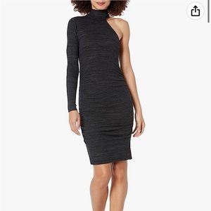 n:PHILANTHROPY Electra Asymmetrical Dark Gray Mini Dress New With Tags Size XS